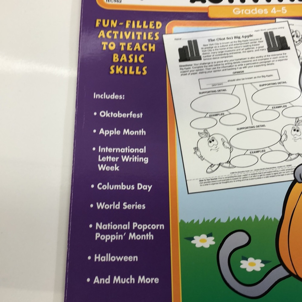 October Reproducible Activities Grades 4-5 - Picture 3 of 10